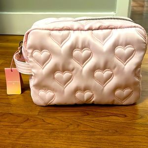 STONEY CLOVER LANE Quilted Hearts large pouch